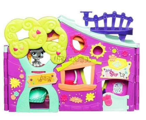 LPS Domeček ve tvaru stromečku - CLUB HOUSE - hrací set - Littlest Pet Shop od HASBRO 94619