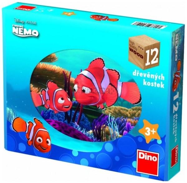 Kubus 12 dřevěných kostek Nemo