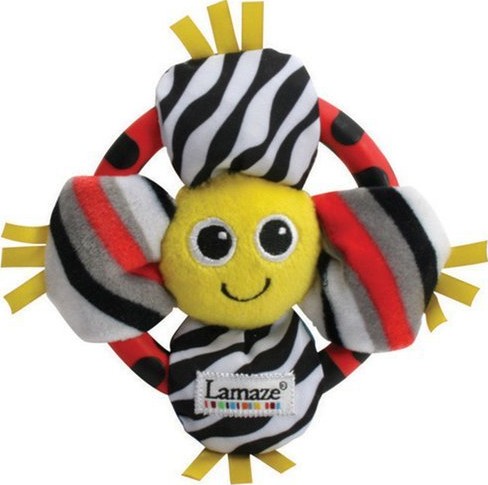 LAMAZE Chrastítko KYTIČKA - Černo-bílá série