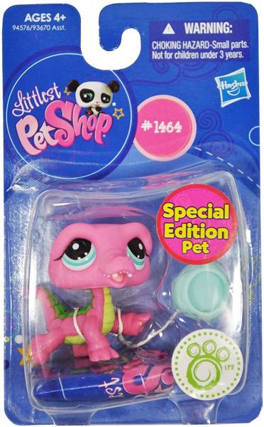 LPS DRAK #1464 - speciální kolekce - Littlest Pet Shop - HASBRO - Pink crocodile