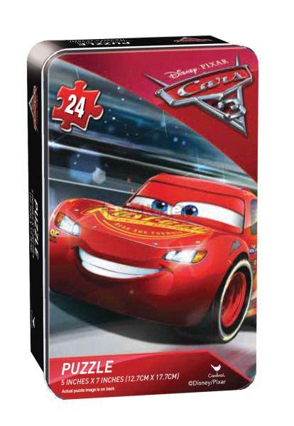 OGI Cars 3 puzzle v plechové krabičce