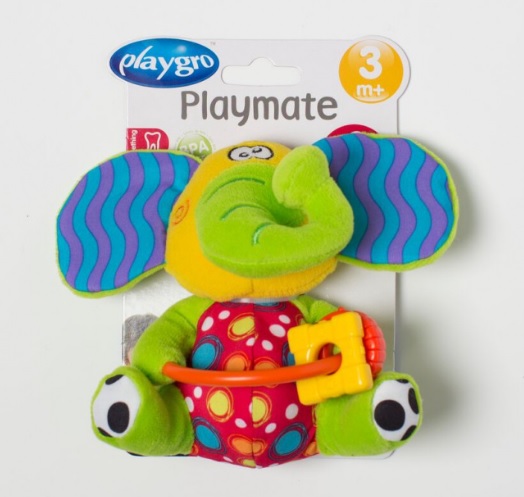 PLAYGRO Šustící slůně s kousátky