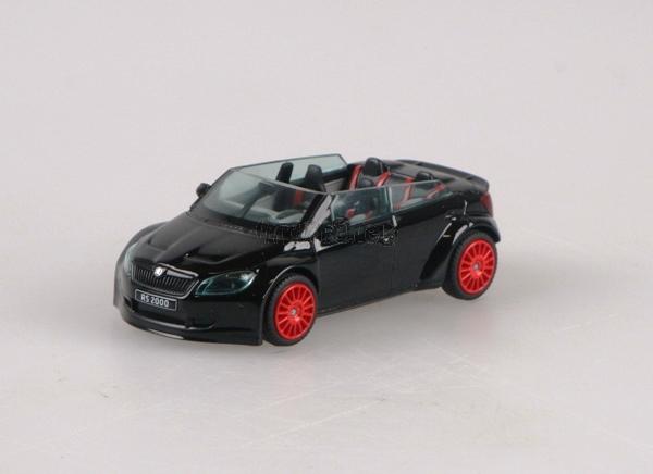 Škoda Fabia RS2000 Concept Car Black/Red Steels - 1:43 model ABREX